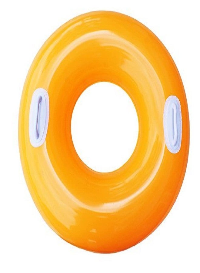 NELSTRAB:- Adult Swimming Ring Adult Inflatable Pool Swim Tube with 2 Handles(Size - 30''inch)(Multi Color)(8+ Years up)(1 PIS) - Image 1